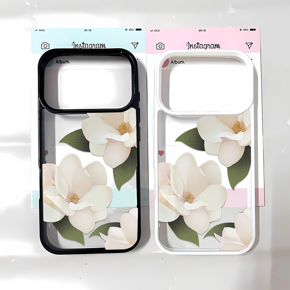 Phone Cases Best - Elegante Custodia Protettiva Morbida Magnolia Boho,