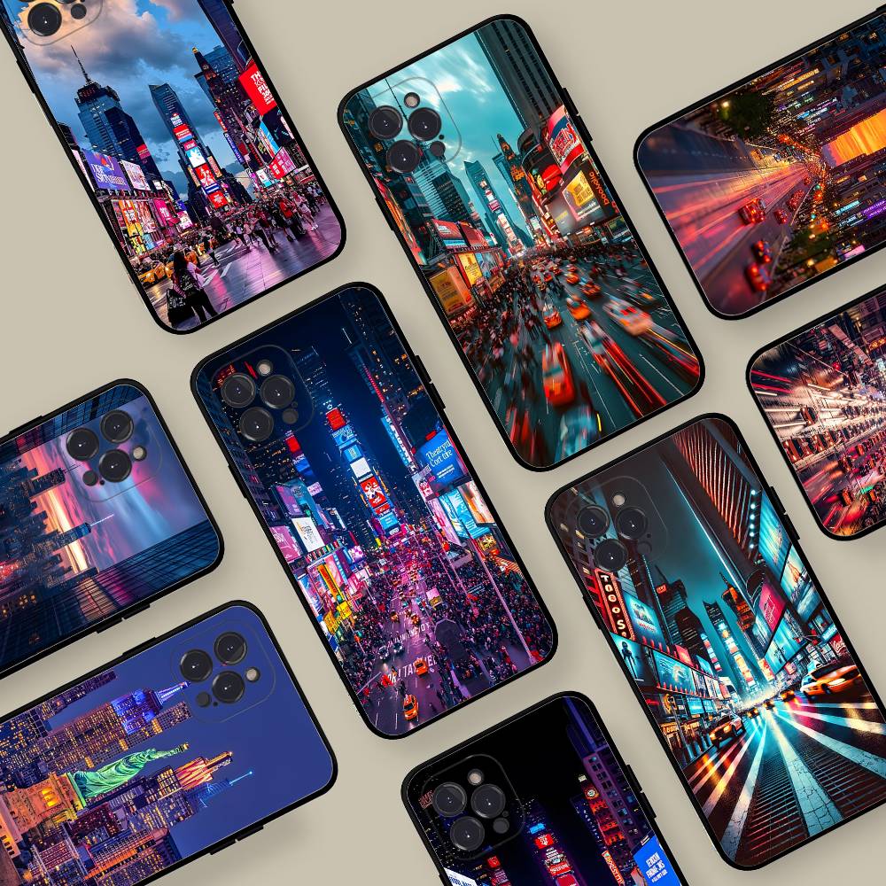 Phone Cases York - Cover Morbida in TPU Nera per