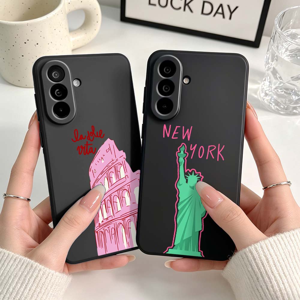 Phone Cases York - Custodia Nera per Telefono Samsung A04