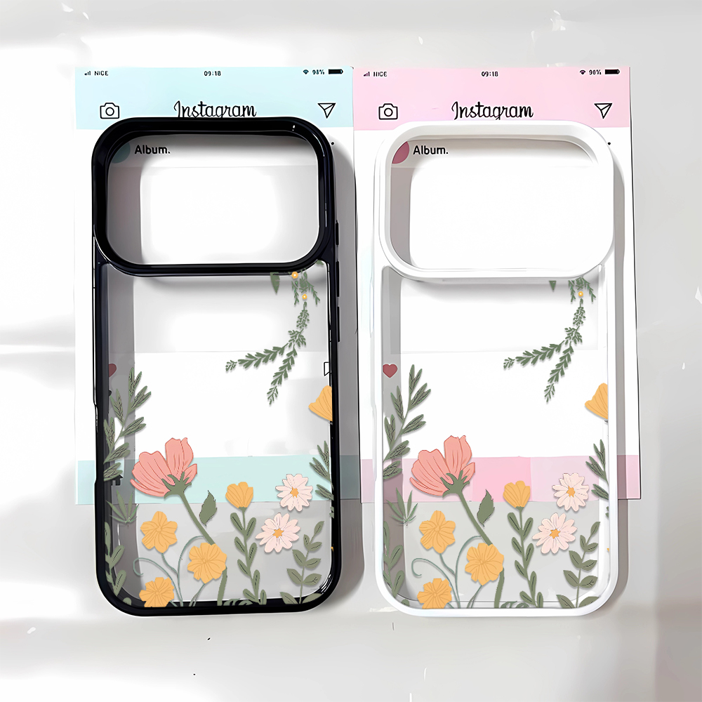 Phone Cases Best - Custodia per telefono rosa con fiori,